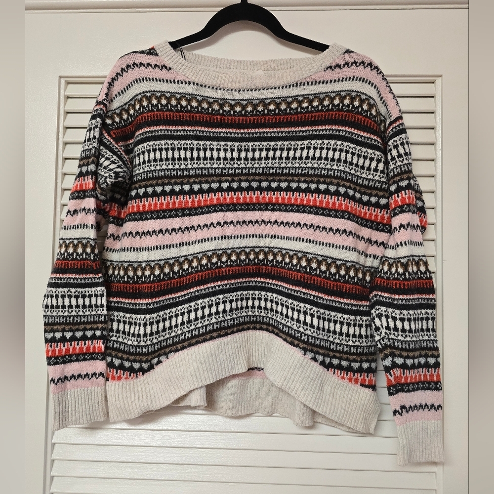 H&M - L.O.G.G Stripe Crew-Neck Cozy Long-Sleeve Knit Sweater